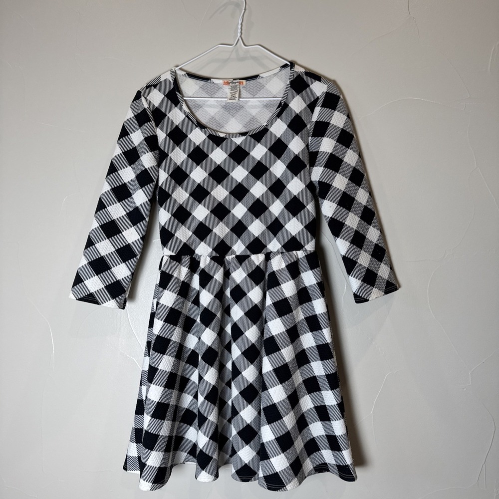 Boutique Aggie Dress‎ Check Plaid Gingham Style Size Medium